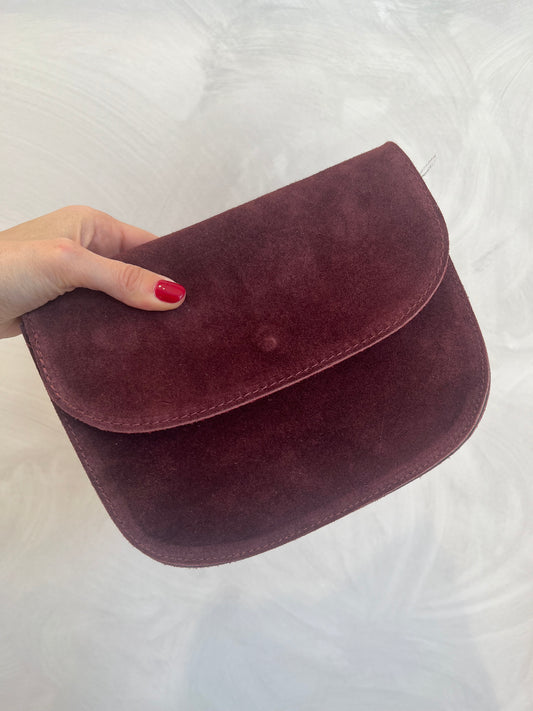 BORSA ARIEL IN SUEDE BOURDEAUX