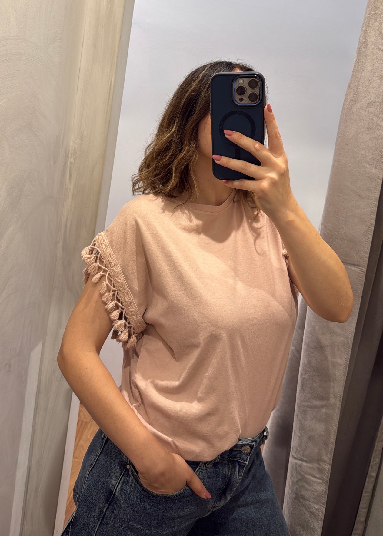 T-shirt Nappine Rosa Cipria - SUSY MIX - MARYGIÒ