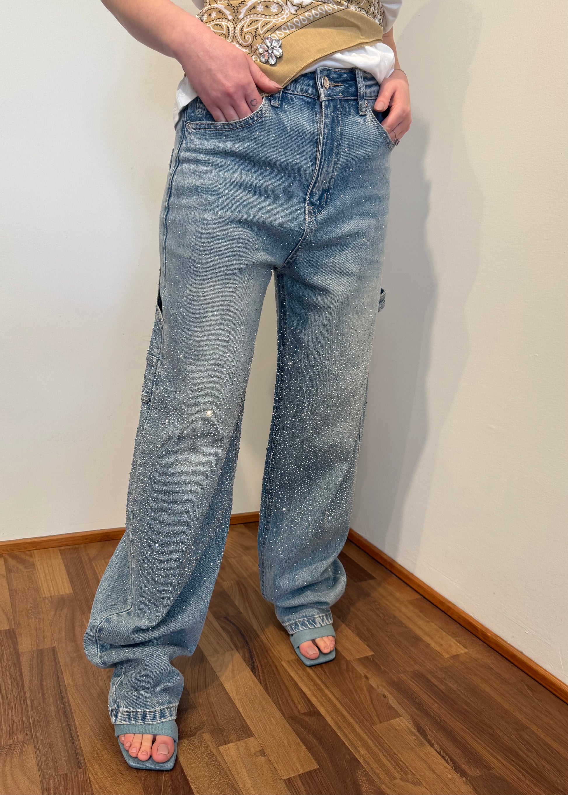 JEANS WORK STRASS (più colori) - SUSY MIX - MARYGIÒ