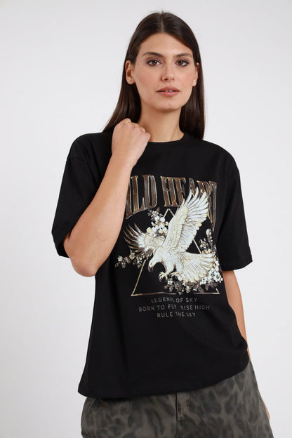 T-shirt WILD HEART | più colori - Susy Mix