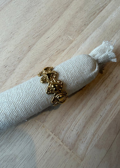 Anello Multi Cuori Oro
