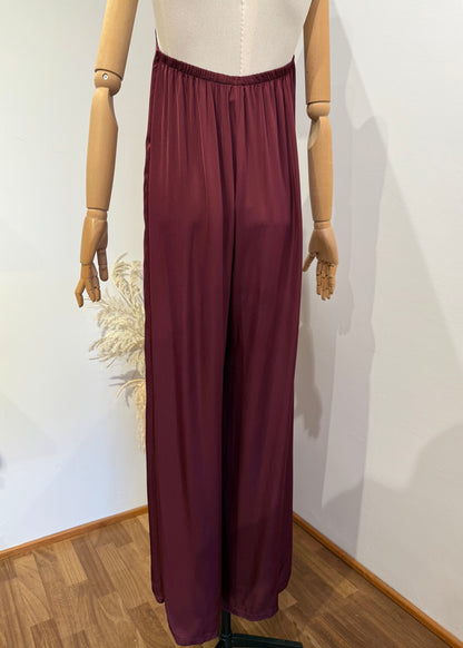 TUTA PALAZZO IN RASO VINO - SUSY MIX - MARYGIÒ