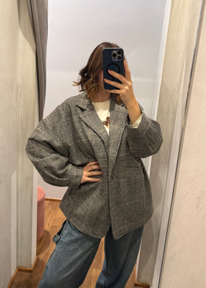 Giacca Cappotto Pied De Poule - MARYGIÒ