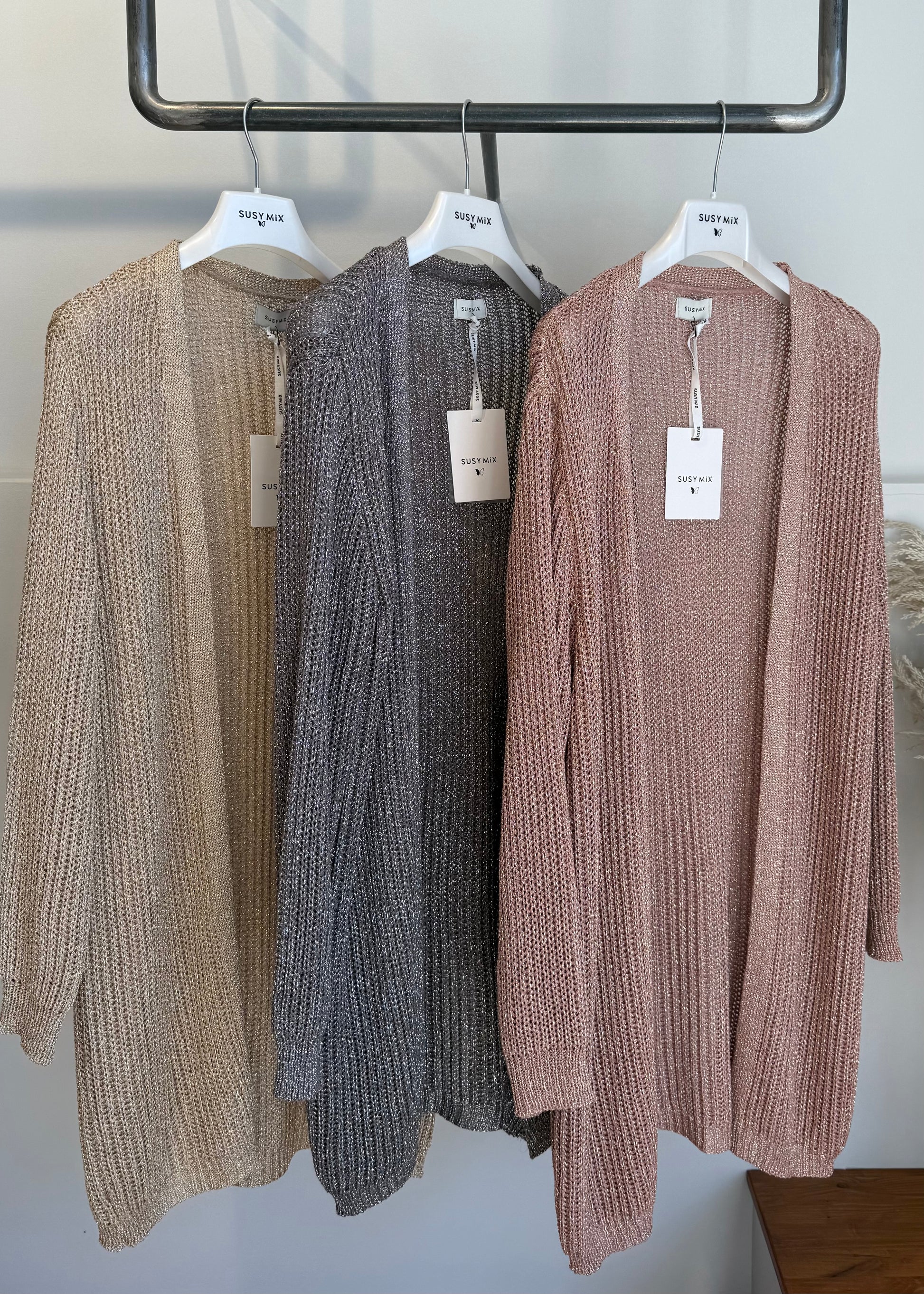 Cardigan Lurex Rosa - SUSY MIX - MARYGIÒ