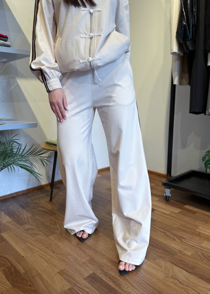 Pantalone Palazzo Burro con Bande Laterali - SUSY MIX - MARYGIÒ