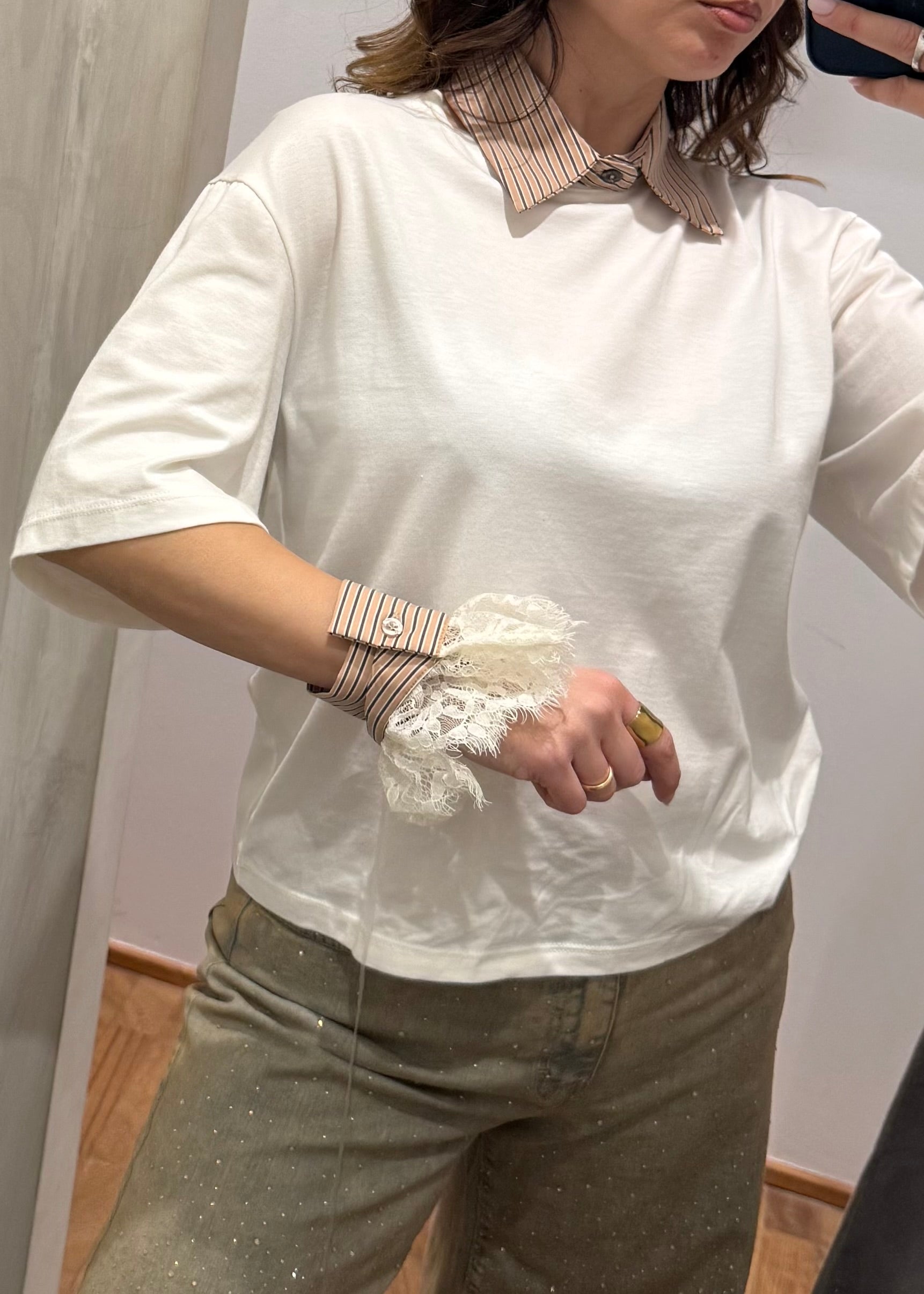 T-shirt Colletto+Polsini - SUSY MIX - MARYGIÒ