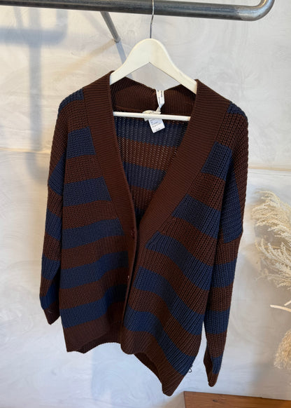 Cardigan Over Righe | più colori - SUSY MIX