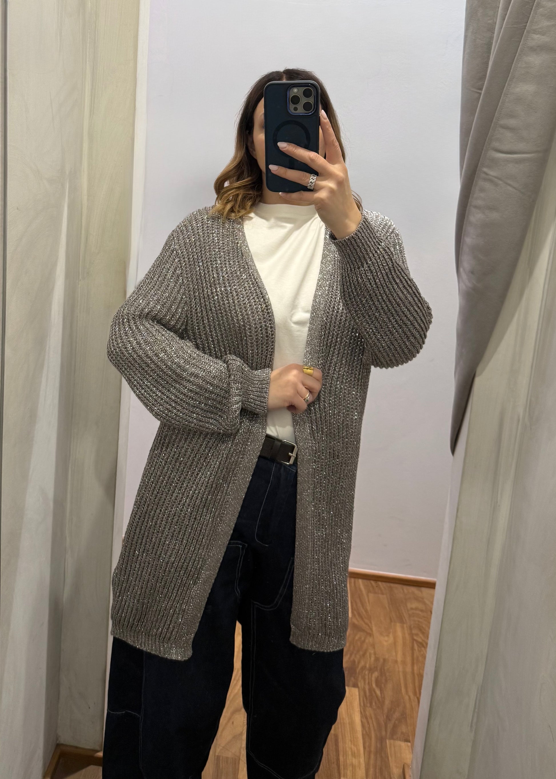 Cardigan Lurex Fango - SUSY MIX - MARYGIÒ