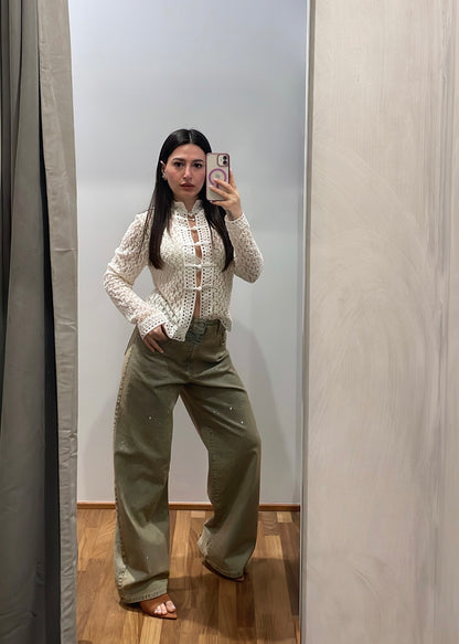 Camicia in Pizzo con Alamari - SUSY MIX - MARYGIÒ