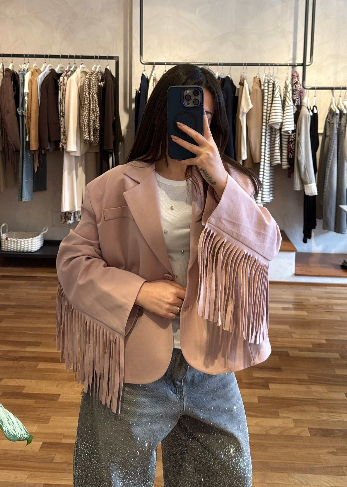 GIACCA FRANGE ROSA - SUSY MIX - MARYGIÒ