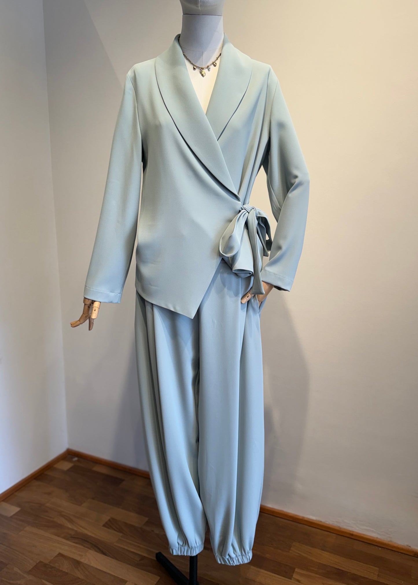 Tailleur Fluido Verde Acqua - SUSY MIX