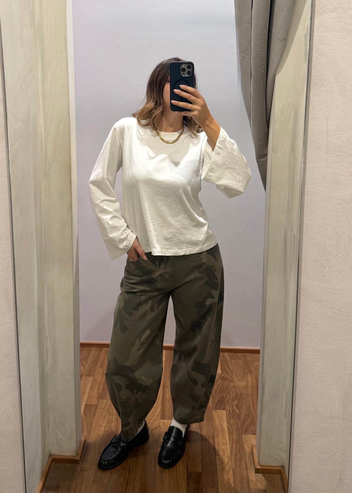 Jeans barrel-fit mimetico - Susy Mix