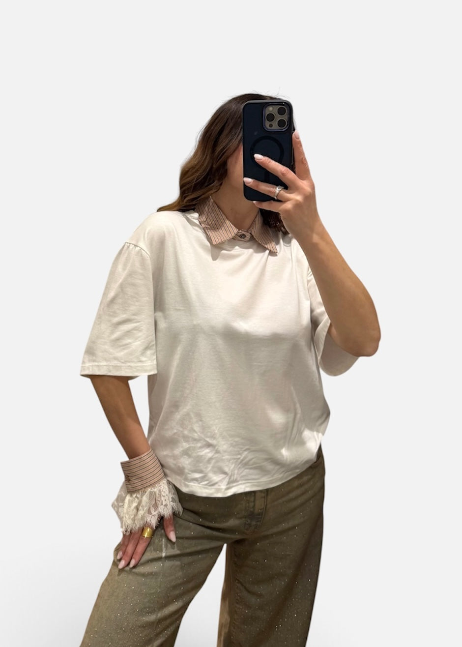 T-shirt Colletto+Polsini - SUSY MIX