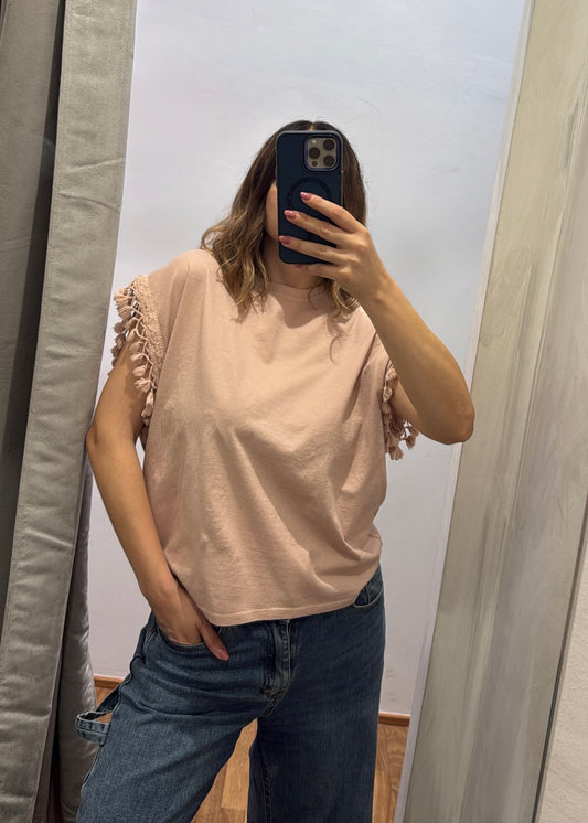 T-shirt Nappine Rosa Cipria - SUSY MIX - MARYGIÒ