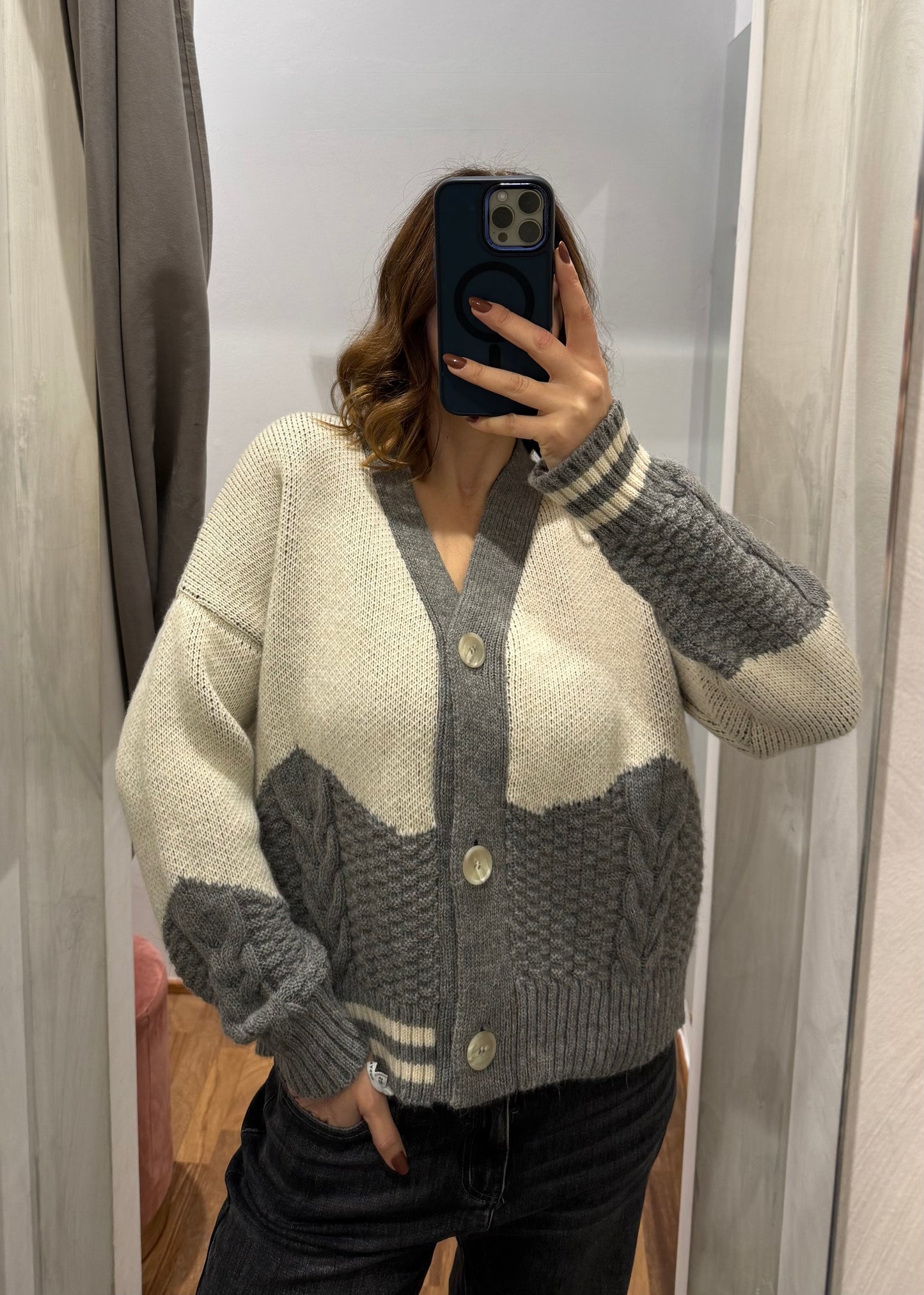 Cardigan Bicolor New York | più colori - SUSY MIX