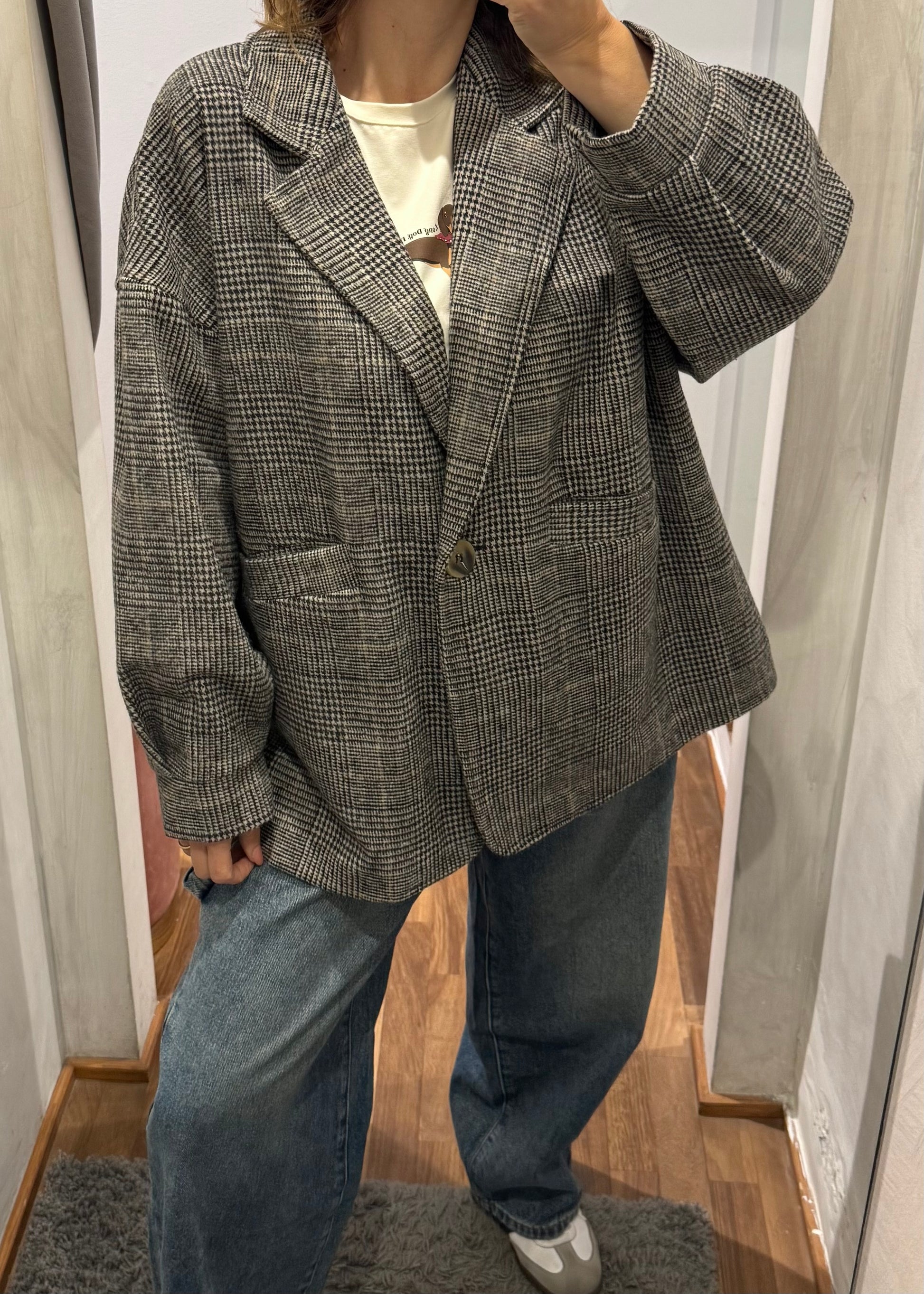 Giacca Cappotto Pied De Poule - MARYGIÒ