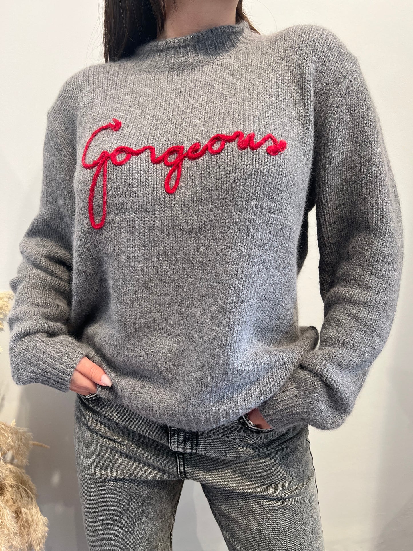 MAGLIONE GORGEOUS GRIGIO - LUMINA