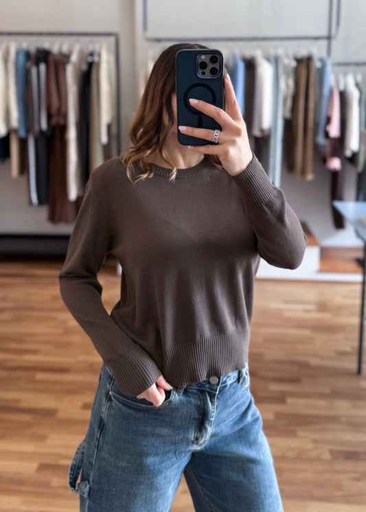 Maglia Girocollo Spalline Rosa - SUSY MIX (Copia) - MARYGIÒ