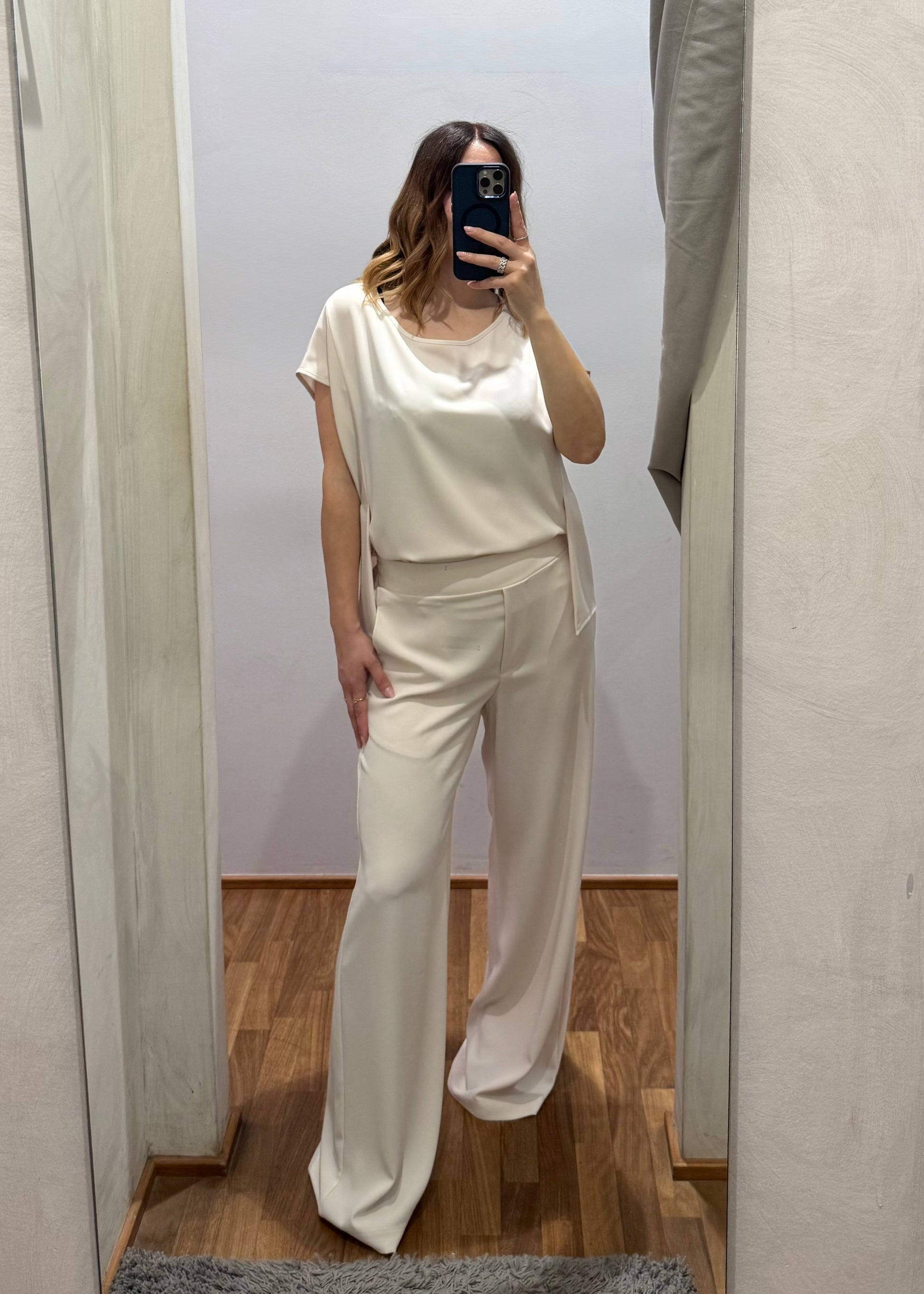 Coordinato Blusa e Pantalone Burro - SUSY MIX - MARYGIÒ