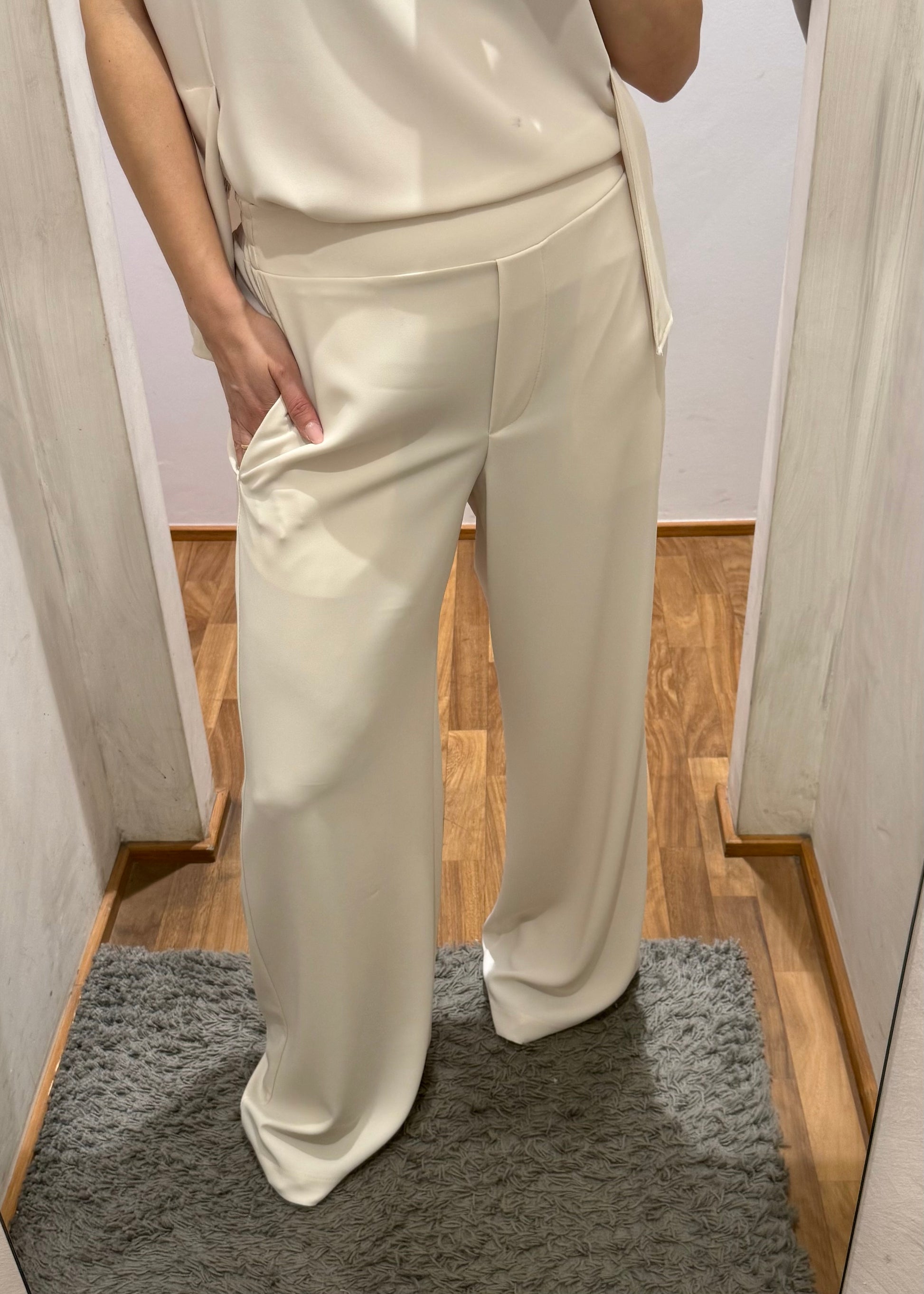 Coordinato Blusa e Pantalone Burro - SUSY MIX - MARYGIÒ