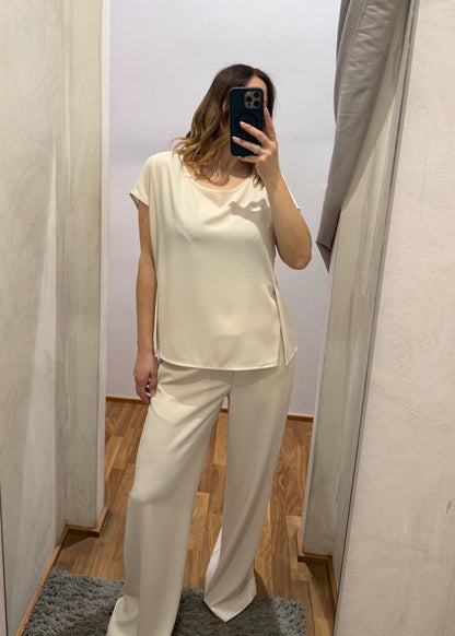 Coordinato Blusa e Pantalone Burro - SUSY MIX - MARYGIÒ