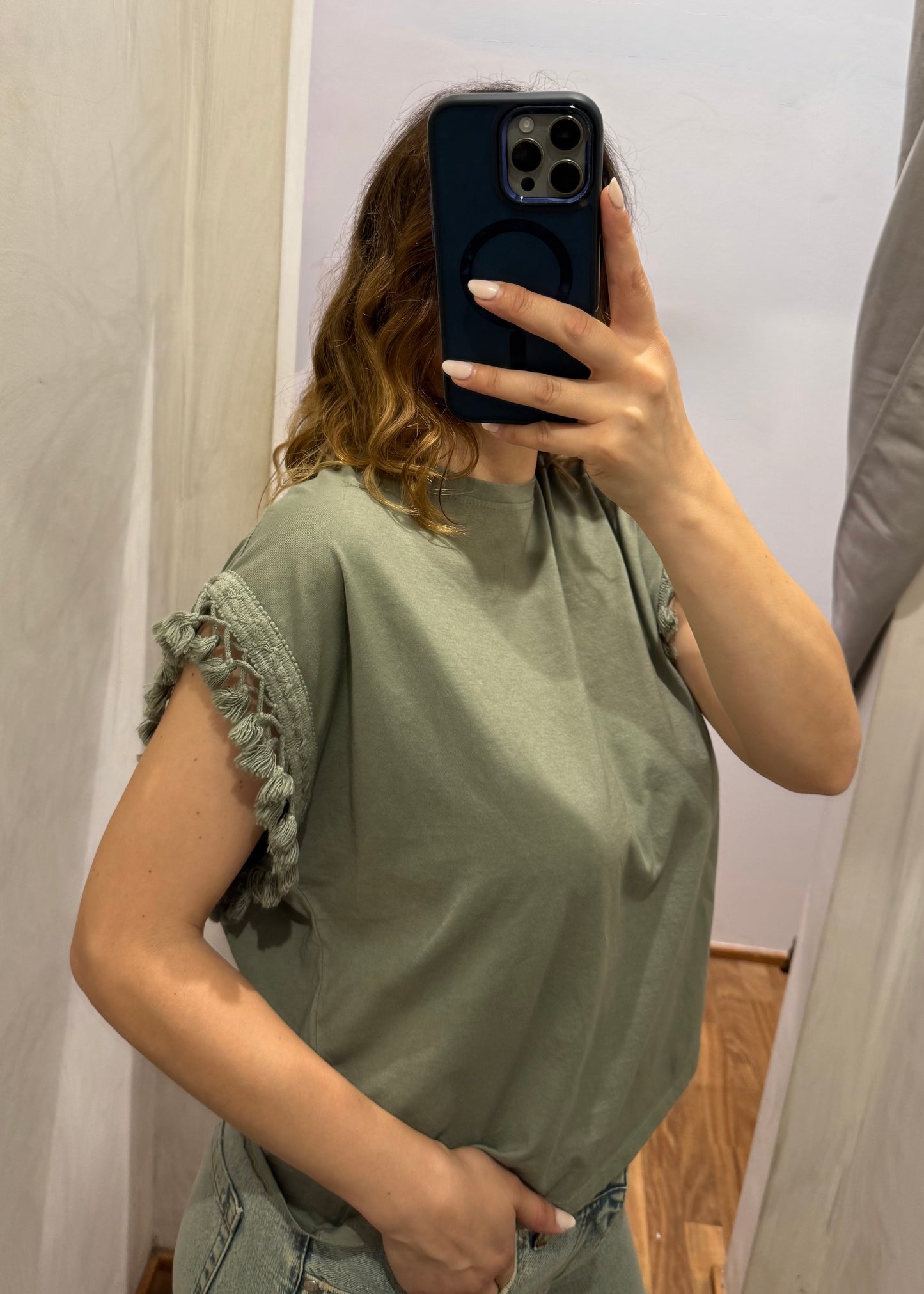 T-shirt Nappine Verde Militare- SUSY MIX