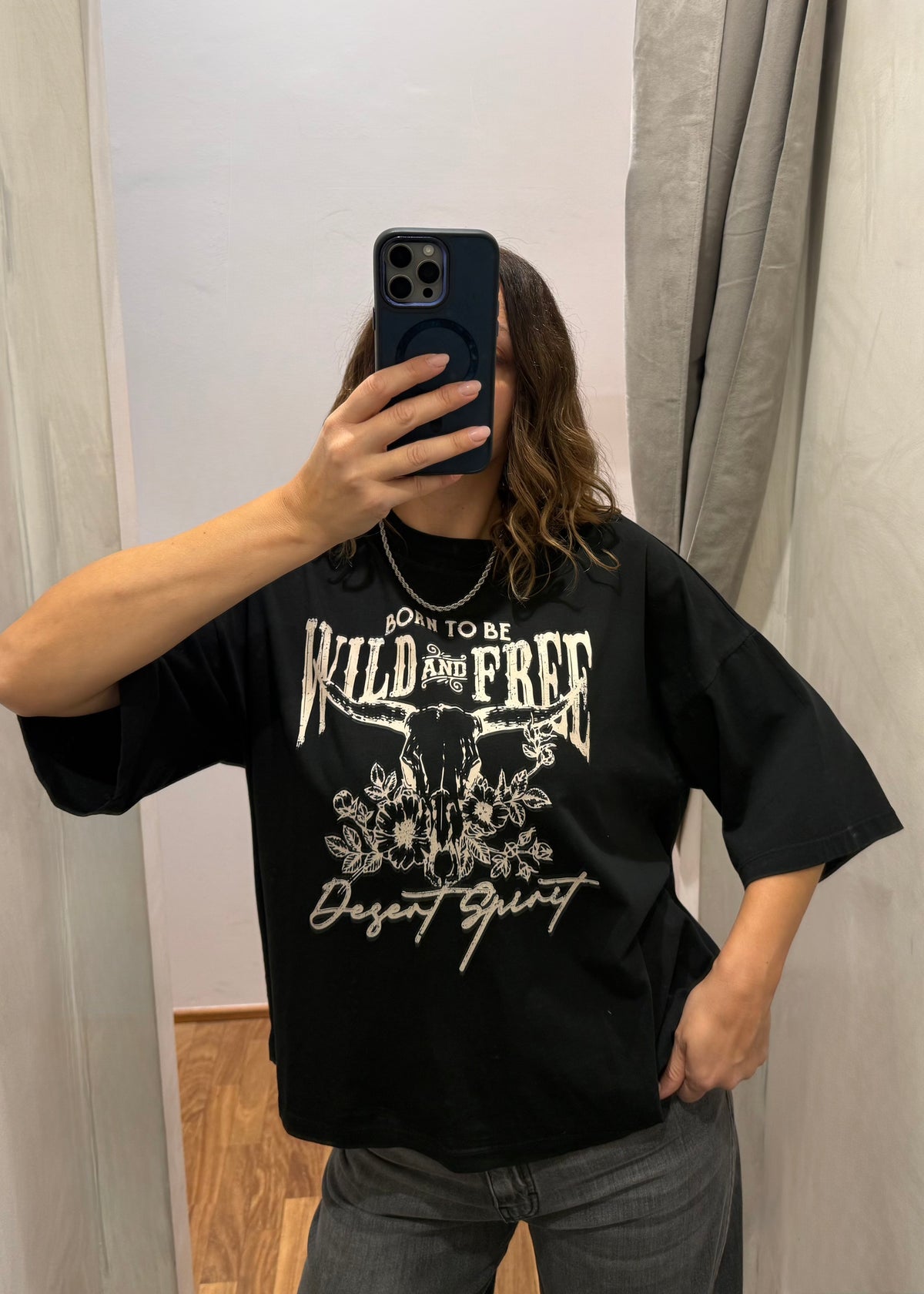 T-shirt over “WILD&FREE” | più colori - Susy Mix