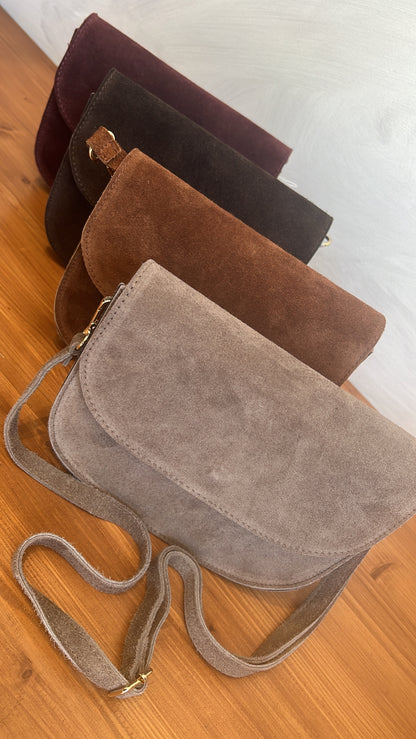 BORSA ARIEL IN SUEDE TORTORA