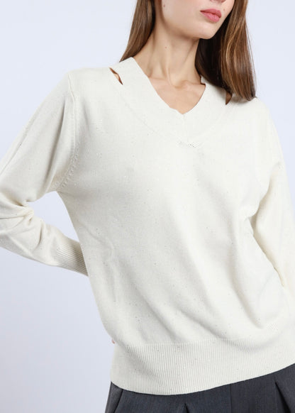 Maglia Cut Out Lurex | più colori - SUSY MIX