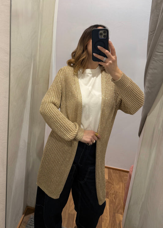 Cardigan Lurex Oro - SUSY MIX