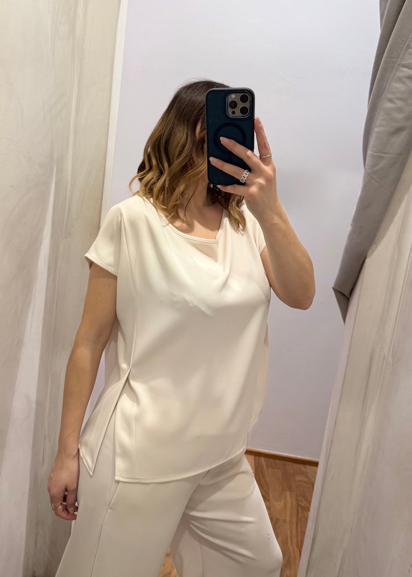Coordinato Blusa e Pantalone Burro - SUSY MIX - MARYGIÒ