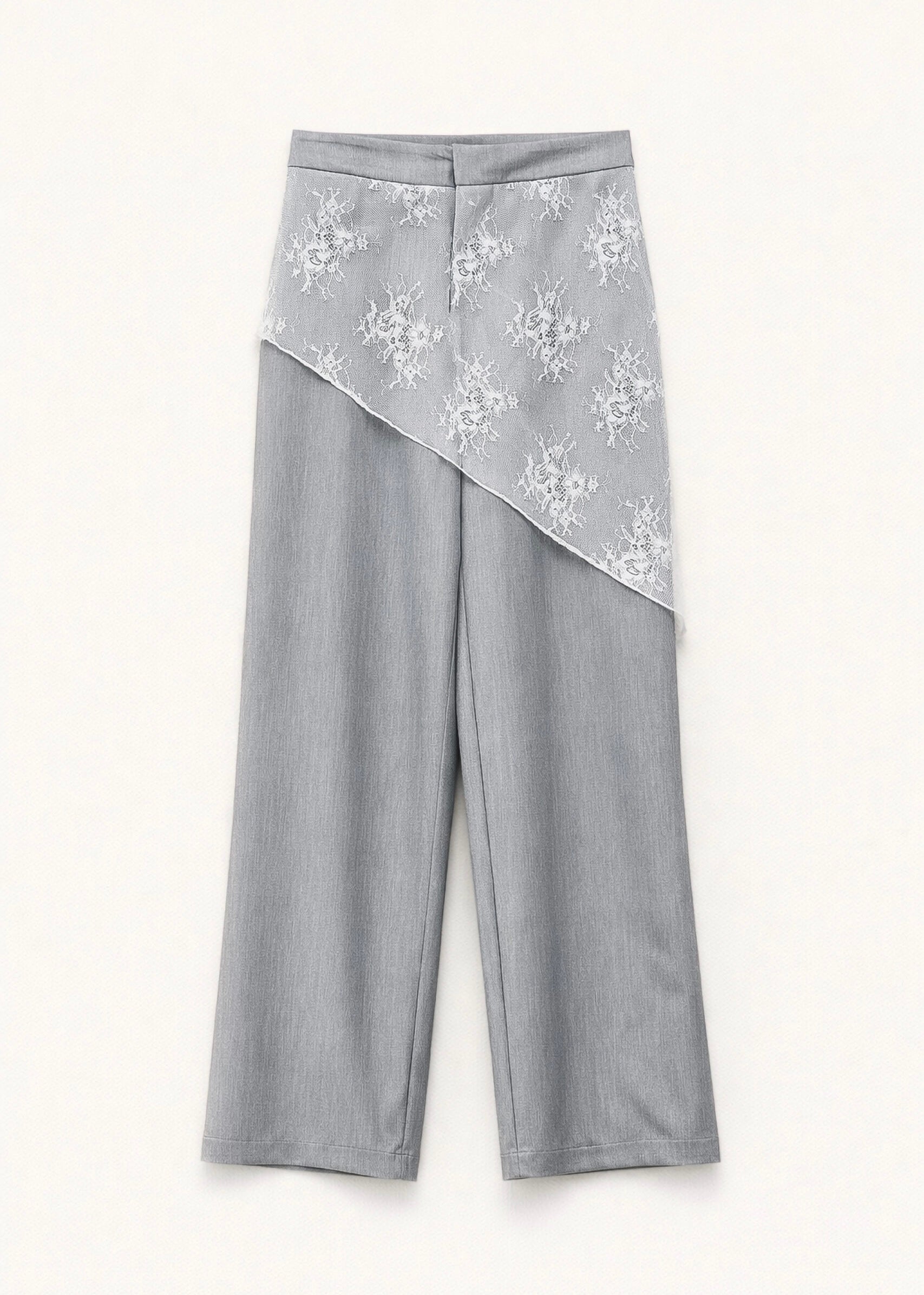 Pantalone Grigio con Bandana Pizzo - LUMINA - MARYGIÒ