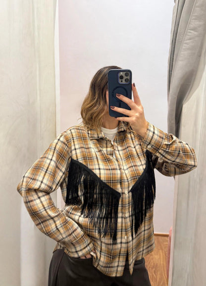 Camicia check con frange - Susy Mix