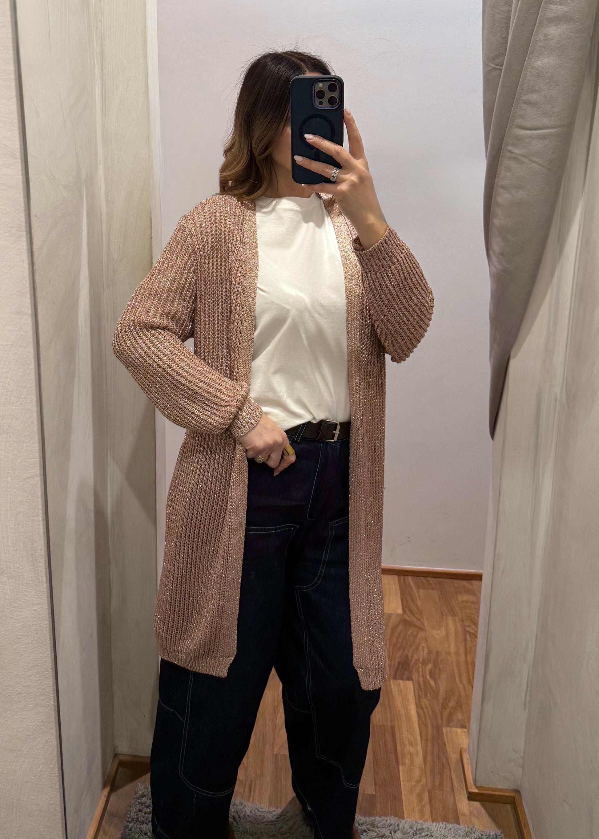 Cardigan Lurex Rosa - SUSY MIX - MARYGIÒ