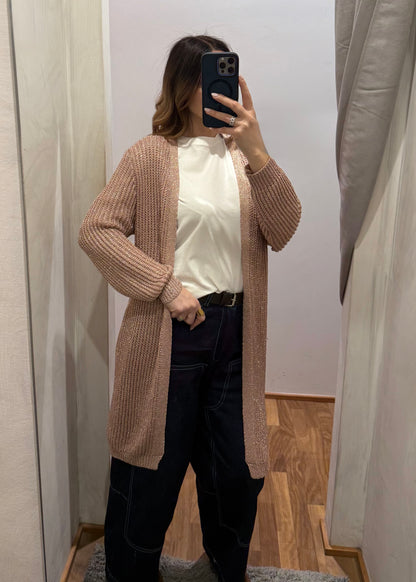 Cardigan Lurex Rosa - SUSY MIX - MARYGIÒ