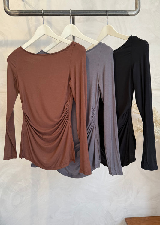 Maglietta Con Arricciatura Laterale | più colori - MARYGIÒ