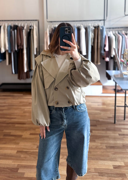Trench Bomber Corto Sabbia - SUSY MIX - MARYGIÒ