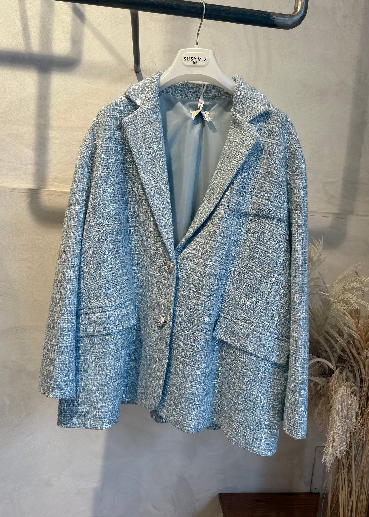 GIACCA  TWEED CON PAILLETTES (più colori) - SUSYMIX - MARYGIÒ