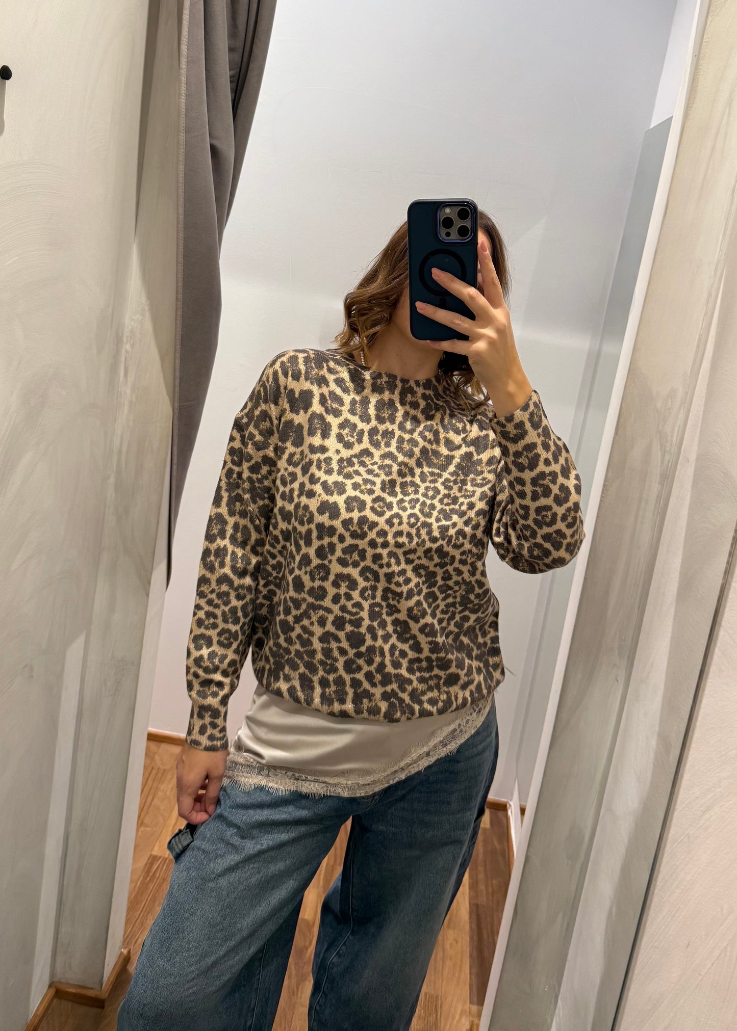 Maglione Animalier Lurex