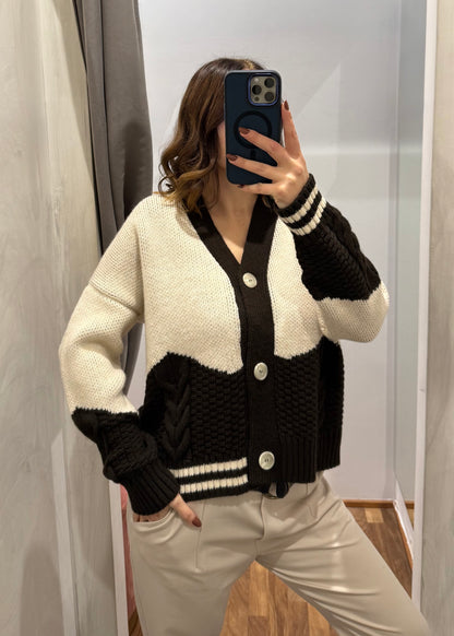 Cardigan Bicolor New York | più colori - SUSY MIX