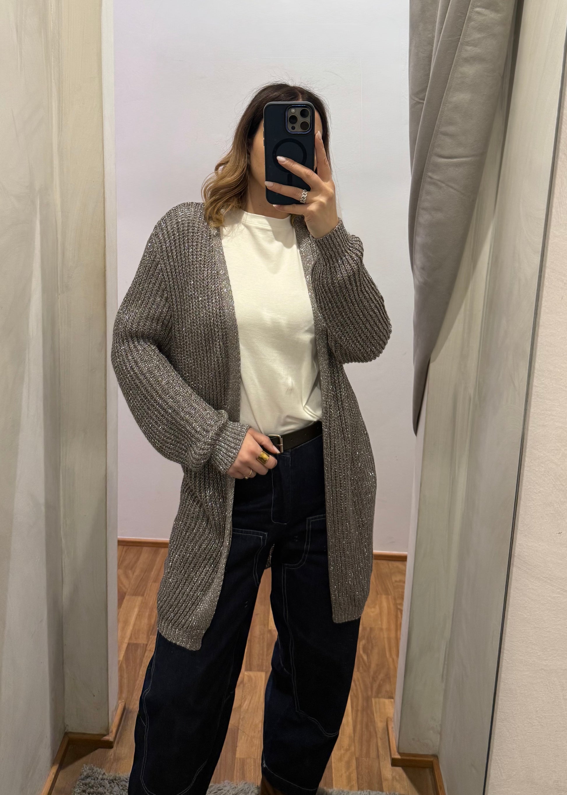 Cardigan Lurex Fango - SUSY MIX - MARYGIÒ