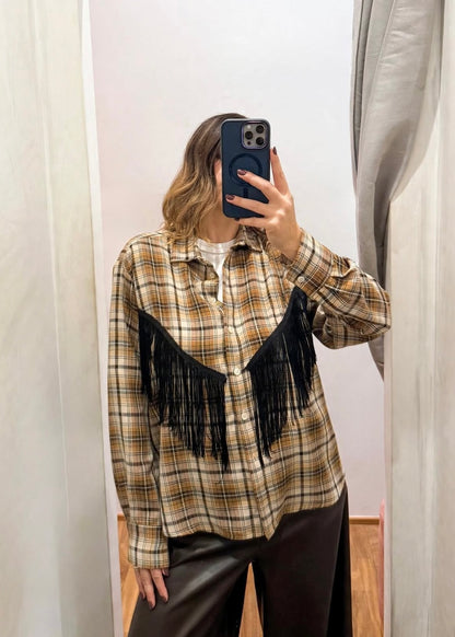 Camicia check con frange - Susy Mix