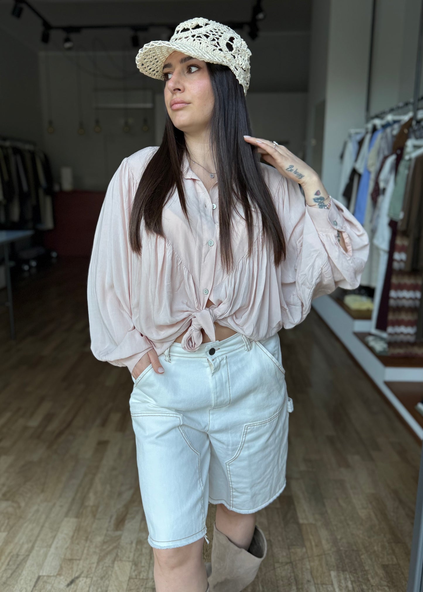 Camicia Fluida Rosa Cipria - SUSY MIX