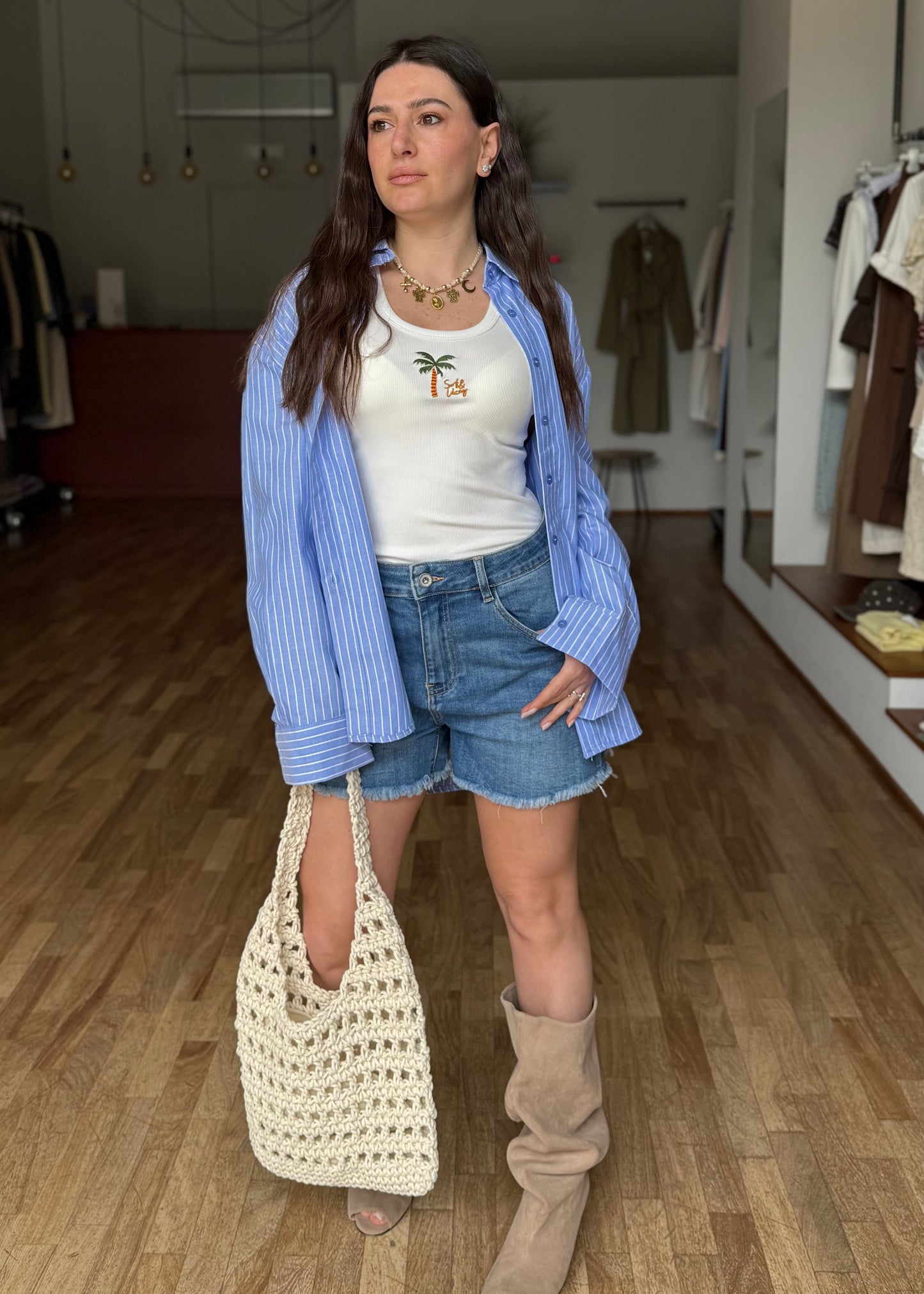 Short Denim Sfrangiato - SUSY MIX - MARYGIÒ