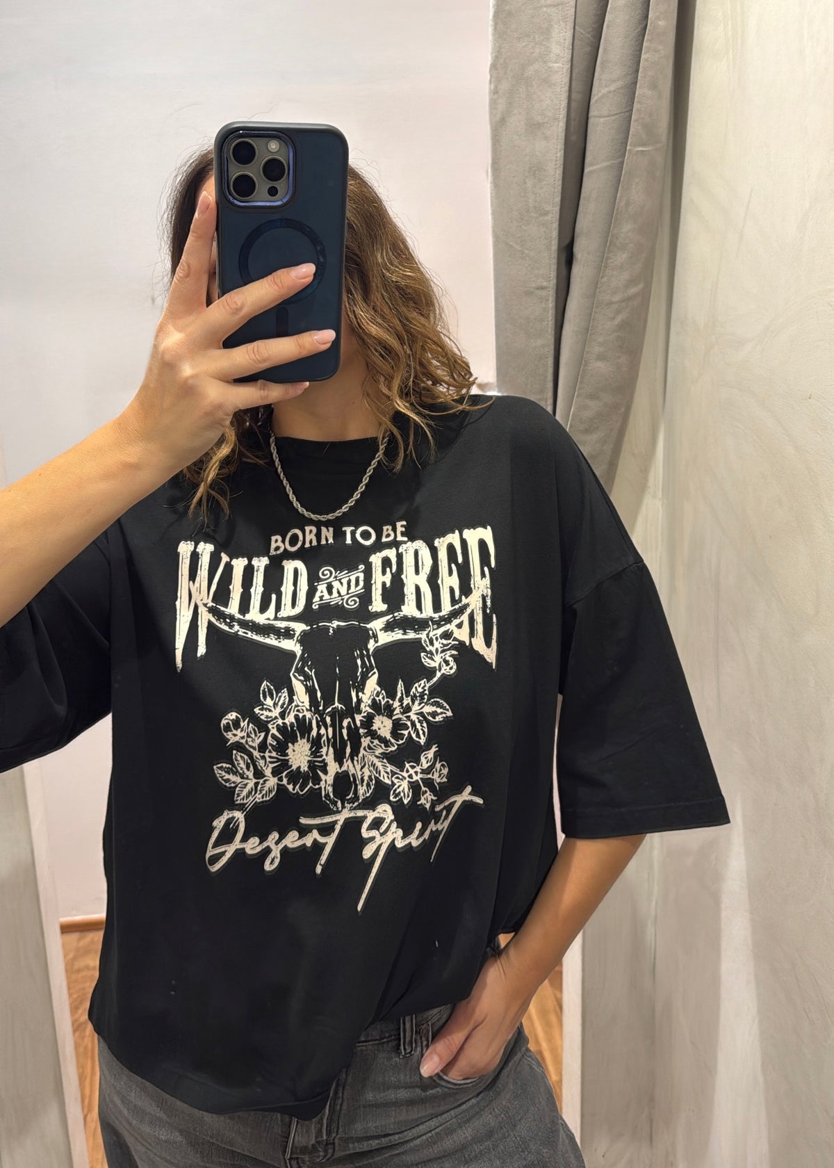 T-shirt over “WILD&FREE” | più colori - Susy Mix