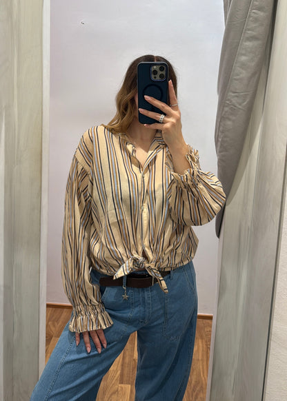 Camicia Gessata Beige - SUSY MIX