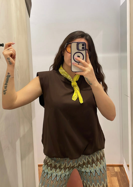 T-SHIRT CON SPALLINE IMBOTTITE - SUSY MIX - MARYGIÒ