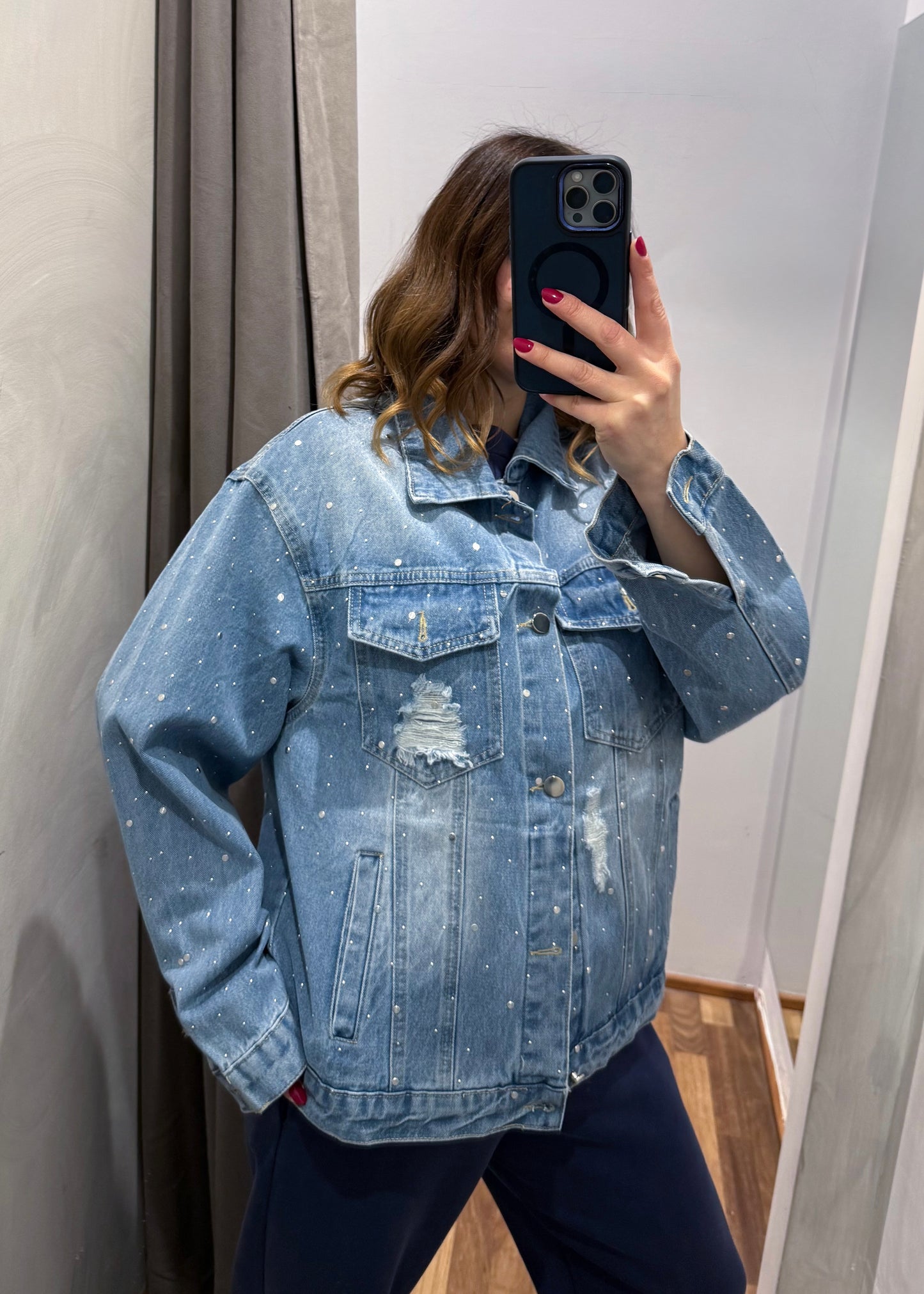 Giubbino Jeans con Borchie di Strass - SUSY MIX - MARYGIÒ