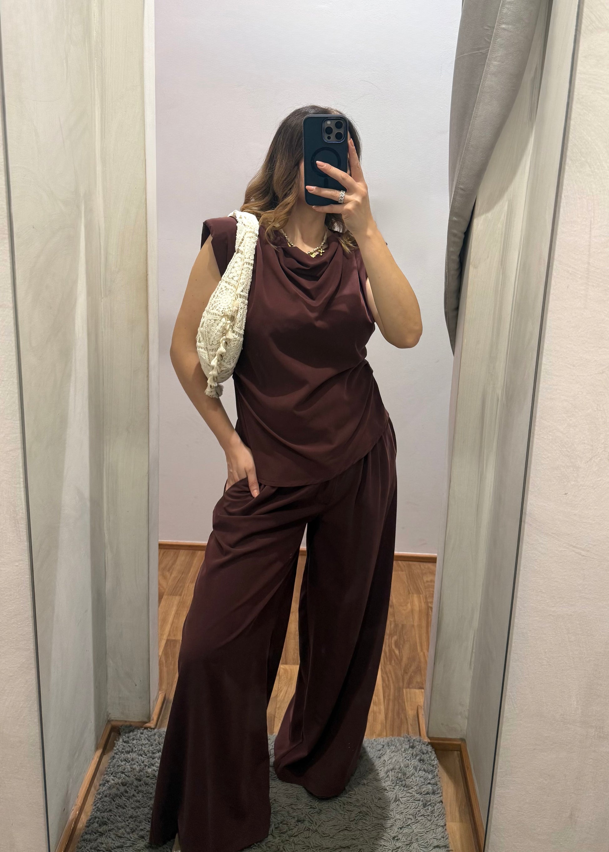 Coordinato Blusa e Pantalone Fico - SUSY MIX - MARYGIÒ