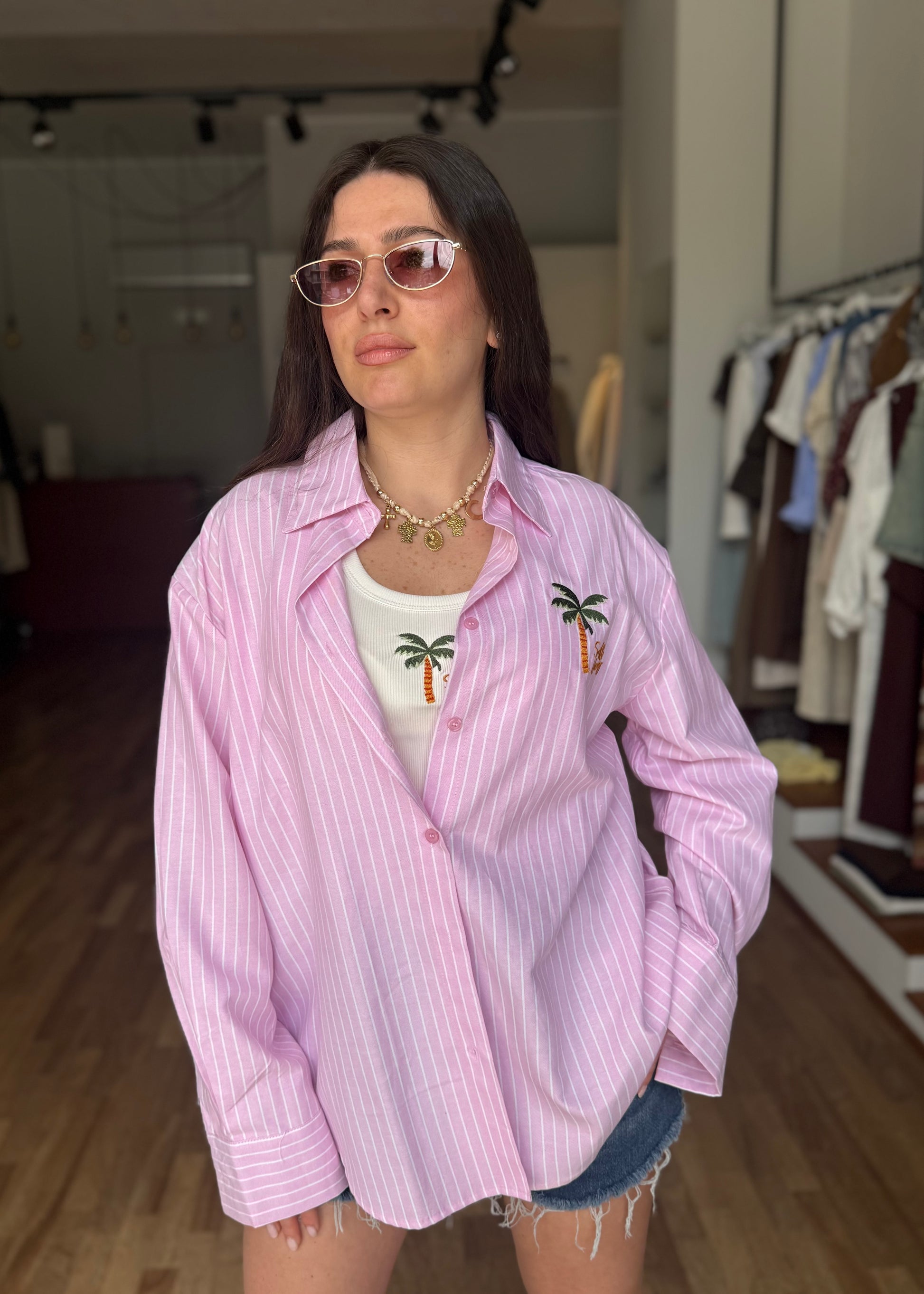 Camicia con Canotta Rosa - SUSY MIX - MARYGIÒ